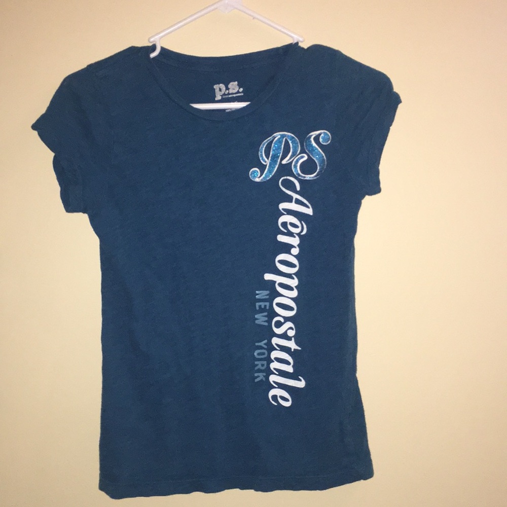 P.S. Aeropostale- Girls blue Aeropostale t-shirt!